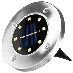 [EGSL-P1LS50-B4] - Entac Kerti Szolár Lámpa 100mm Műanyag 8 LED taposólámpa