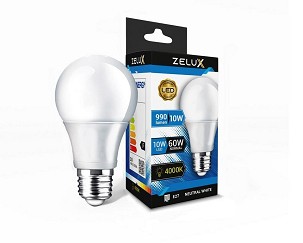 [ZXG10WNW] - Zelux Led Globe 10W E27 4000K Gömb Izzó