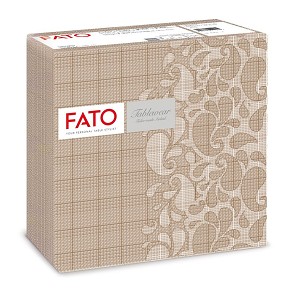 [88443400] - Fato Airlaid szalvéta 40x40cm Drops mogyoró 50 lapos