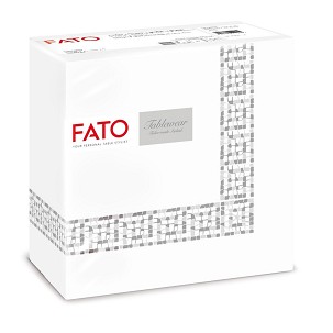 [88446300] - Fato Airlaid szalvéta 40x40cm Mykonos ezüst 50 lapos