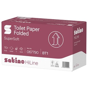 [W067790] - Satino Wepa Prestige hajtogatott toalettpapír cellulóz 2 réteg, 9,8x21cm, 30x300 lap