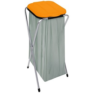 [90115-N] - ECOFIX szemeteszsáktartó állvány acél vázzal narancssárga