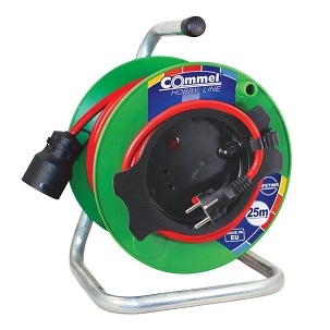 [COM-0991] - Commel Kábel dob - PVC 230 mm, egyfázisú, 3x1,5 16 A 230 V ~ 3500W, 25M, kerti gépekhez
