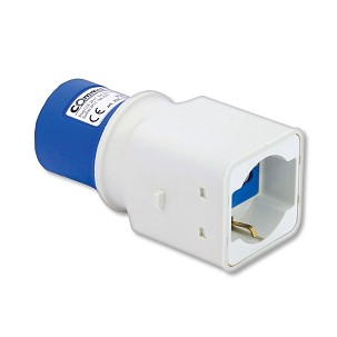 [284-101] - Commel Steckdosenadapter von Industrie auf Schuko 16A 2P+T