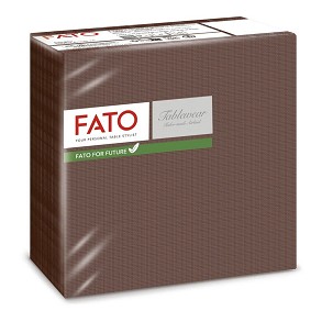 [88444100] - Fato Airlaid szalvéta 40x40cm Shade csokoládé barna 50 lapos