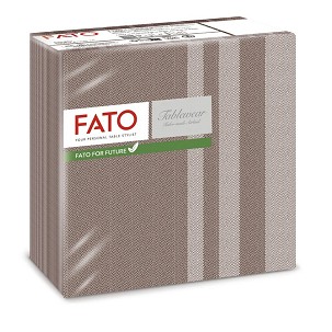 [88441100] - Fato Airlaid szalvéta 40x40cm Tweed Chocolate 50 lapos