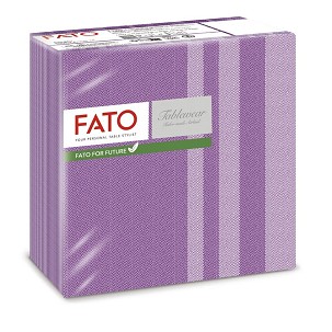 [88441000] - Fato Airlaid szalvéta 40x40cm Tweed Melanzana 50 lapos