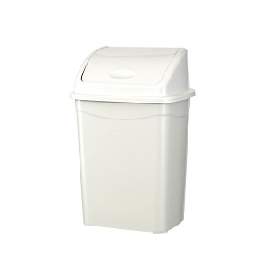 [UP115] - Planet Billenőfedeles szemetes kuka, műanyag, luxury fehér, 9 L