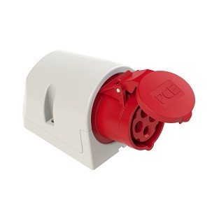 [282-503] - Commel CEE Industrie-Steckdose zur Wandmontage IEC 309 16 A 400 V ~ 5P IP44