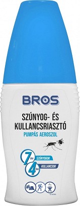 [B001234] - Bros Plus szúnyog és kullancs riasztó pumpás 100ml