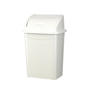 [UP117] - Planet Billenőfedeles szemetes kuka, műanyag, luxury fehér, 16 L
