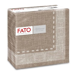 [88403800] - Fato Airlaid szalvéta 40x40cm Cachmire Caffé (krém-kávé) 50 lapos