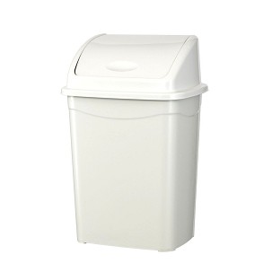 [UP119] - Planet Billenőfedeles szemetes kuka, műanyag, luxury fehér, 26 L