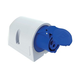 [282-511] - Commel CEE Industrie-Steckdose zur Wandmontage IEC 309 16 A 250 V ~ 3P IP44