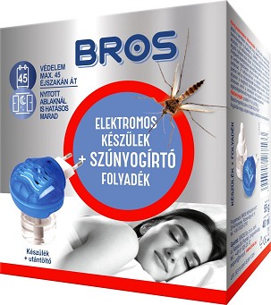 [B001258] - Bros Szúnyogirtó elektromos készülék + folyadék 40ml