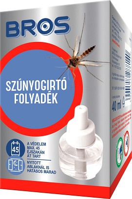 [B001262] - Bros Szúnyogirtó utántöltő folyadék elektromos készülékhez 40ml