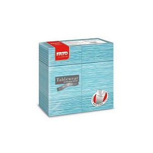 [88471200] - Fato Airlaid szalvéta Quick Pocket 40x40cm Millerighe sky 40 lapos