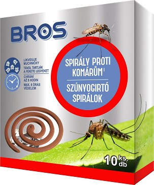 [B001261] - Bros Szúnyogirtó és riasztó spirál 10db-os