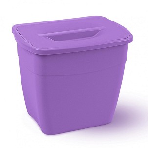 [up500lila] - Planet Koala szemetes, fedővel 6L (Hanging Bucket) lila