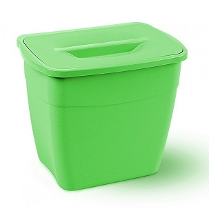[up500yesil] - Planet Koala szemetes, fedővel 6L (Hanging Bucket) zöld