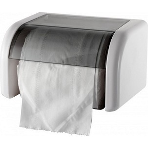 [V6801] - Haushalts-Toilettenpapierhalter grau-weiß