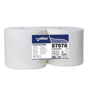 [57578] - Celtex Superlux Ipari törlő, 3 réteg, cellulóz, 24x34cm, 500 lap, 2 tekercs/zsugor