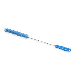 [1043B] - Igeax élelmiszeripari kémcső-, és üvegtisztító kefe, átmérő 30mm, hossz 50cm, kék