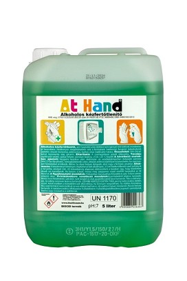 [AH5] - At Hand kézfertőtlenítő 5 liter - ADAGOLÓ UTÁNTÖLTŐ
