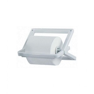 [A53301] - Mar Plast wandmontierbarer Industrierollenhalter, Kunststoff, weiß