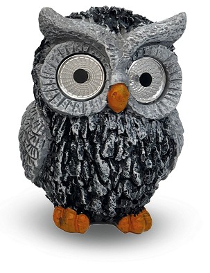 [EGSL-P2LWW-18-OWL] - Entac Kerti Szolár Lámpa, Bagoly, 185mm, 2db WW SMD LED