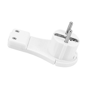 [290-501] - Commel földelt lapos dugvilla16 A 250 V~, fehér