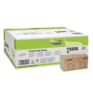[72235N] - Celtex E-Tissue Z hajtogatott kéztörlő, 2 réteg, 20,5x24cm, 25x150ap/karton