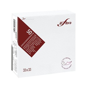 [I0101] - Infibra Serviette 33x33cm weiß 2-lagig 50 Blatt/Packung