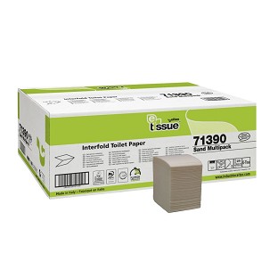 [71390] - Celtex E-Tissue hajtogatott toalettpapír, recy, 2 réteg, 10,5x18cm, 36x250 lap