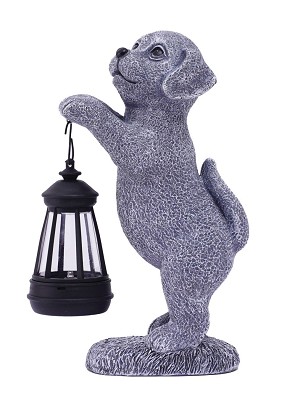 [EGSL-P1LWW-25-PUP] - Entac Kerti Szolár Lámpa Kutyus 250mm, 1db WW SMD LED