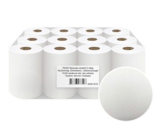 [TK250] - Alpha Mini tekercses kéztörlő 2 réteg 50m cellulóz 12 tekercs/zsugor