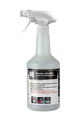 [UTSZK075-HF] - Brilliance® üzemi zsíroldó szuperkoncentrátum hígító flakon szórófejjel 750 ml (üres)