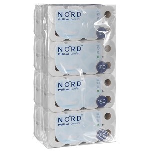 [31508-64N-ZS] - NORD Profi Line Comfort kistekercses toalettpapír 3 rétegű fehér 150 lapos 8x 8 tekercs (1 zsák)