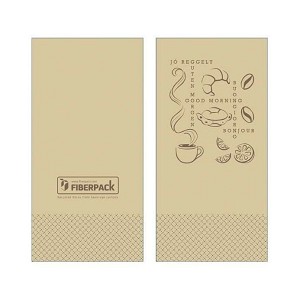 [82100300] - Lucart Eco Natural Szalvéta 33x33cm Jó reggelt 1/8-os 2 rétegű 50 lap/csomag