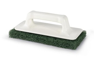 [1028GM] - Igeax élelmiszeripari súroló pad kézi tartóval zöld