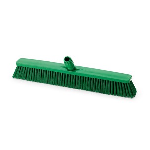 [1013GM] - Igeax élelmiszeripari tolóseprű, partvis fej, 60cm, 0,5mm közepes sörtével, zöld