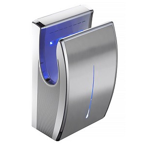 [AK8666S] - Kézszárító mini, légpengés, kézbedugós, rozsdamentes acél, matt 1650W Alpha