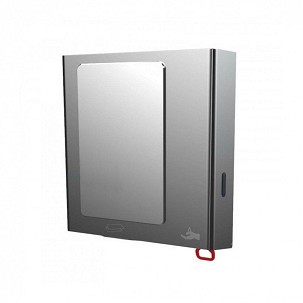 [291601] - Rostfreier Multifunktionsspender, Seife, Handtuch, Duft, mit Spiegel