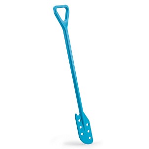 [1111B] - Igeax élelmiszeripari keverőlapát / kaparó perforált 130 mm x 1200 mm kék