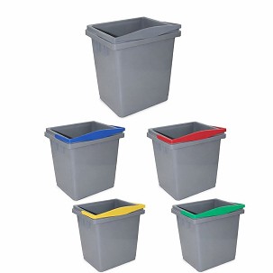 [F-0000SE0204UA] - Filmop 4 literes szürke vödör kék fogantyúval