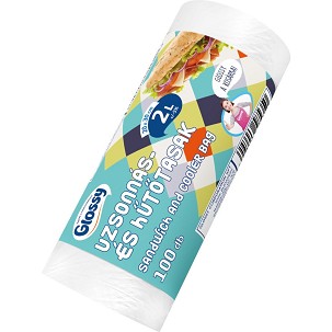 [K-11121-0023] - Glossy Uzsonnás Tasak 2 L 100 db