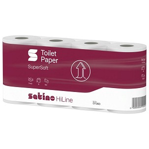 [W071360] - Satino Wepa Prestige toalettpapír 3 rétegű, fehér, 150 lap, 8 tek/csg 8 csomag/zsák