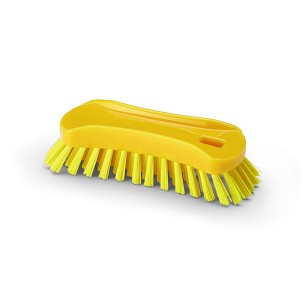 [1002YM] - Igeax élelmiszeripari ergonómikus kézi kefe, sárga, 0,5mm közepes sörtével