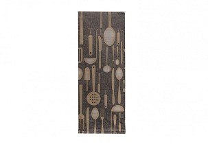 [I0504N] - Infibra Besteckhalter Brunch Villásreggeli 2-lagig mit 38x38 weißer Serviette 125 Stk./Packung