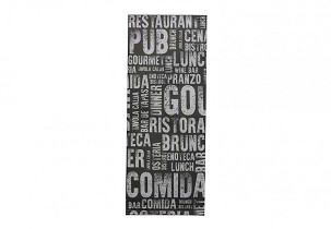 [I0761N] - Infibra Besteckhalter Gourmet gemustert 2-lagig mit 38x38 weißer Serviette 125 Stk./Packung
